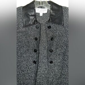 ST. JOHN COLLECTION "BY MARIE GRAY Women's Black and Gray Tweed Jacket
